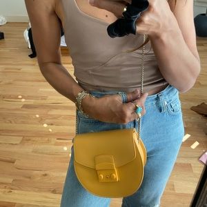 FURLA yellow small bag